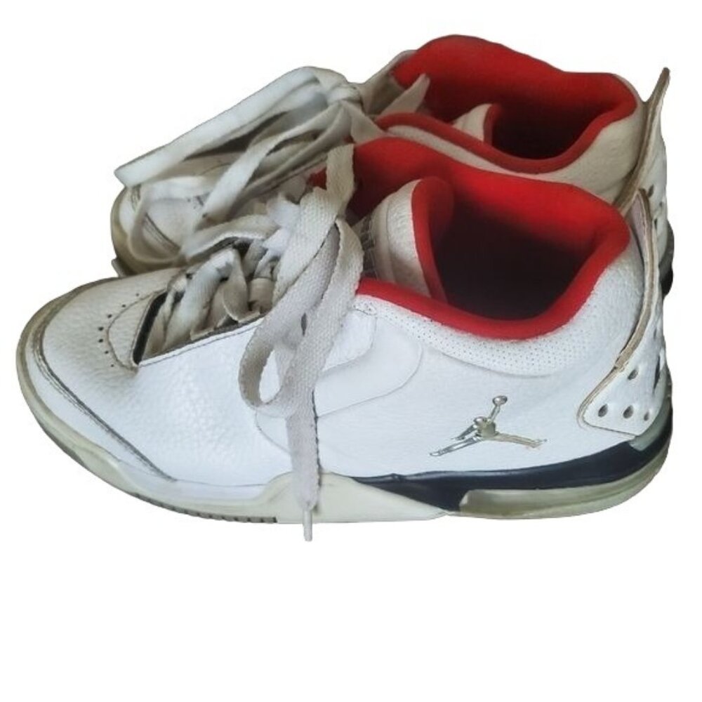 Air Jordan big fund GS shoes sneakers big boy size 5.5Y white red bv6434 100